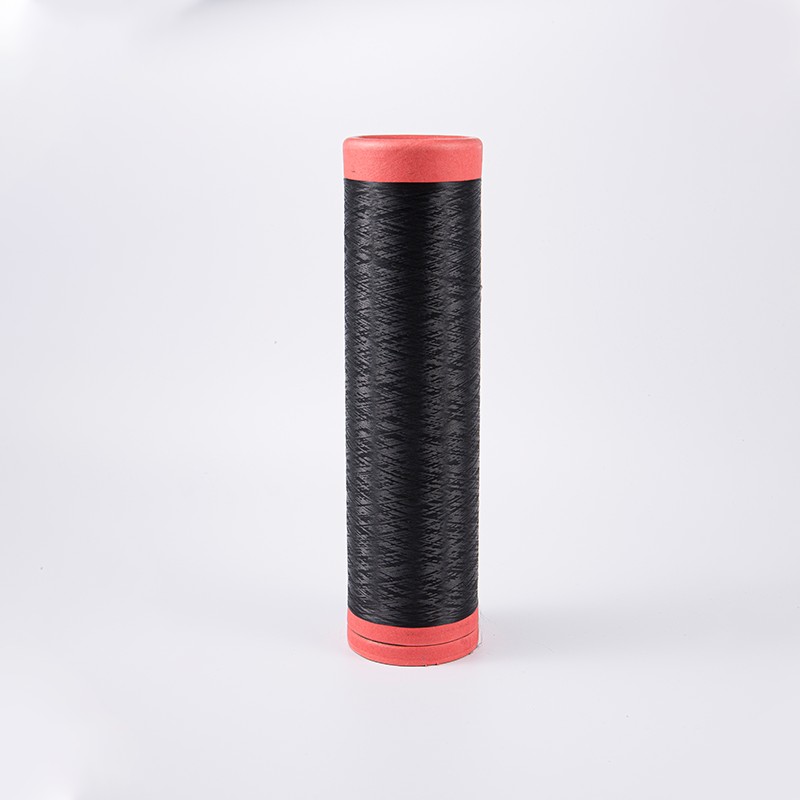 Siyah boyalı boyalı polyester iplik dty 150d/48f nim