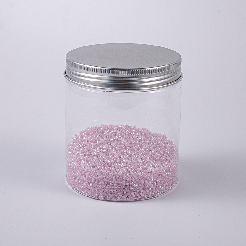 Açık pembe nakış cam boncuklar